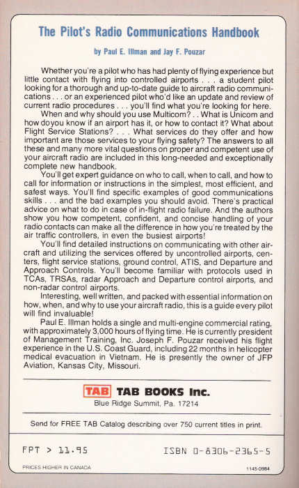 The Pilot's Radio Communications Handbook