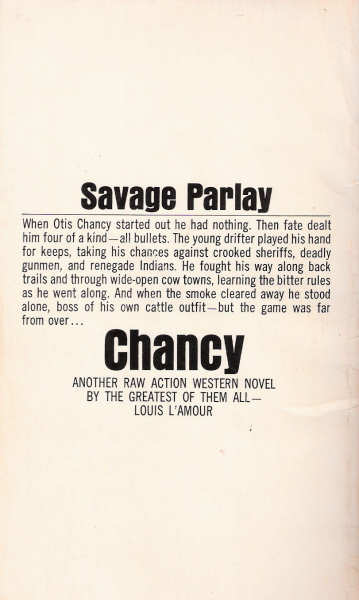 Chancy By Louis L'Amour