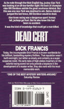 Dead Cert By Dick Francis