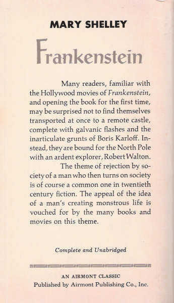 Frankenstein By Mary Shelley