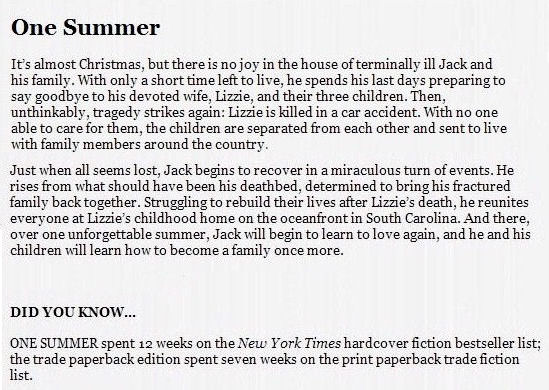 One Summer By David Baldacci