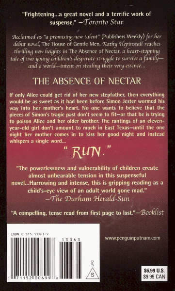 The Absence of Nectar By Kathy Hepinstall