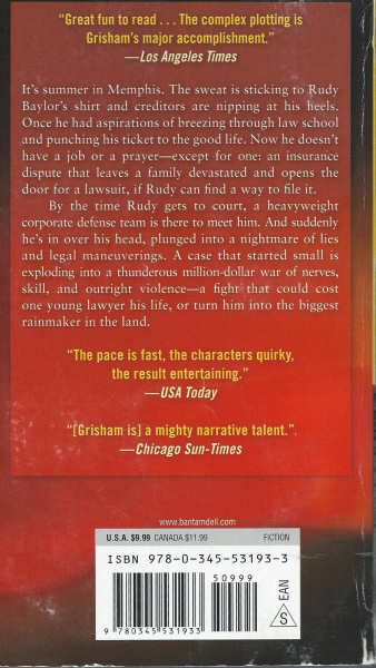 The Rainmaker By John Grisham