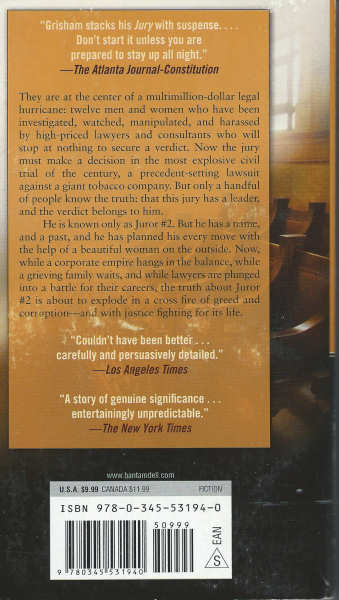 The Runaway Jury By John Grisham